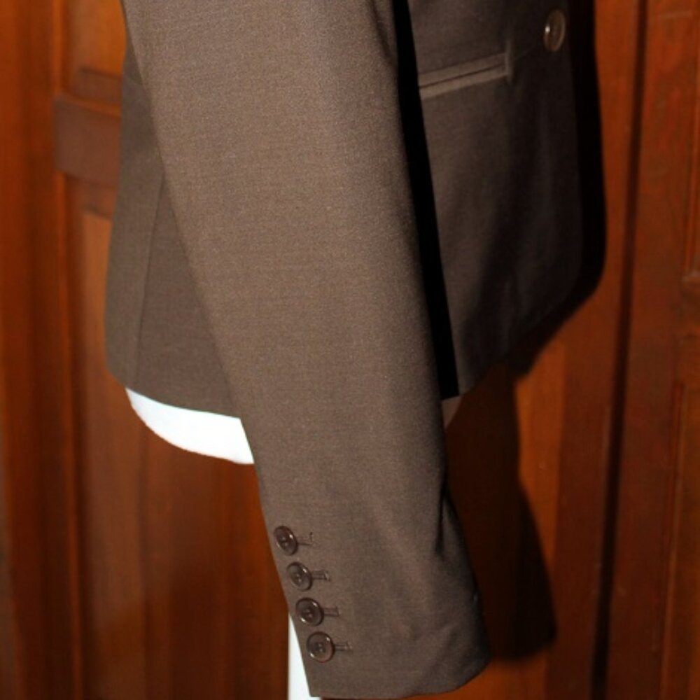 Brown Blazer, 3 Button Front, Talbots - image 4